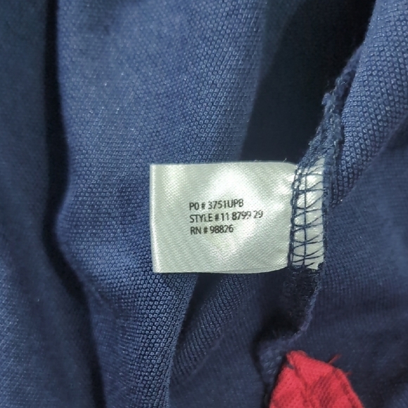 U.S. Polo Assn. Blue and Red Polo Shirt Classic Fit - Picture 3 of 5